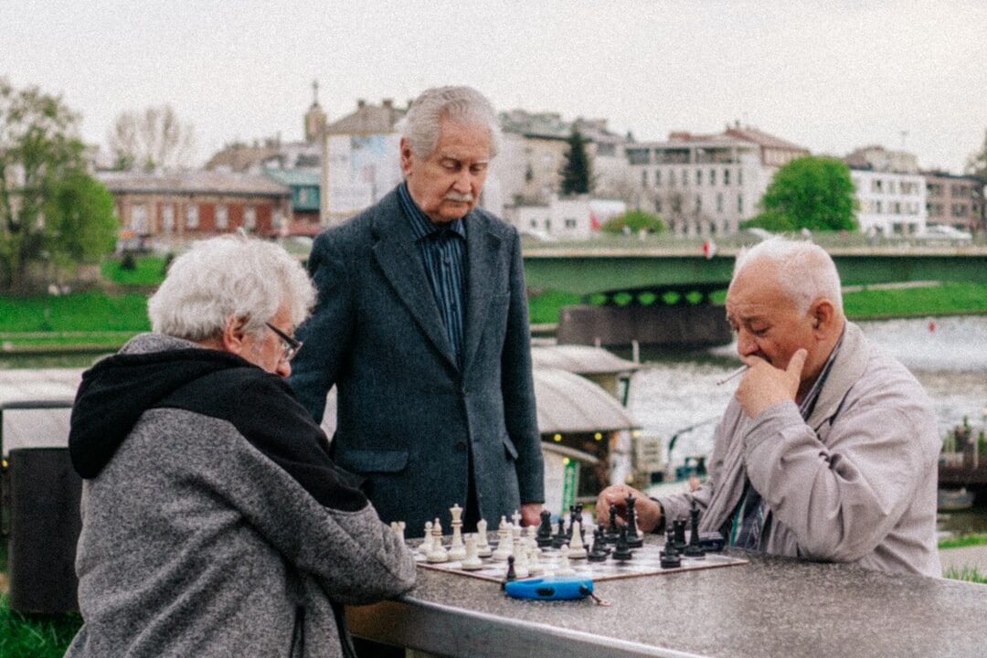 seniors playing games