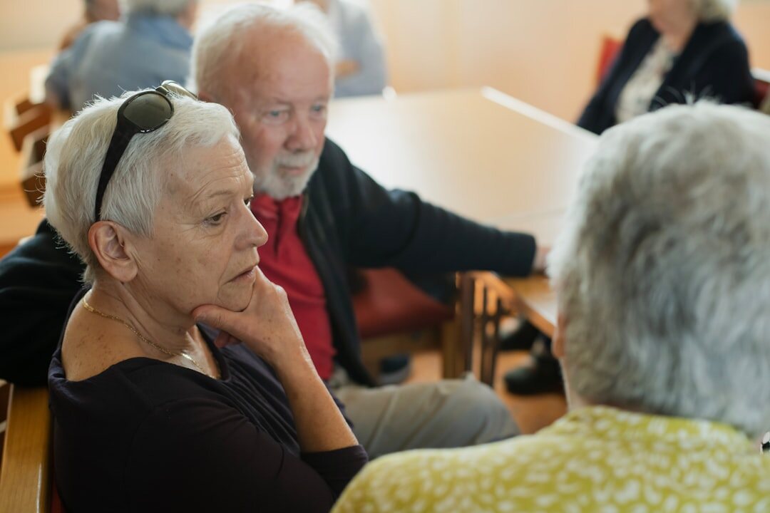 seniors in conversation